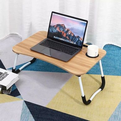 Складной деревянный столик для ноутбука и планшета 60х40х30 см Vener-152 фото