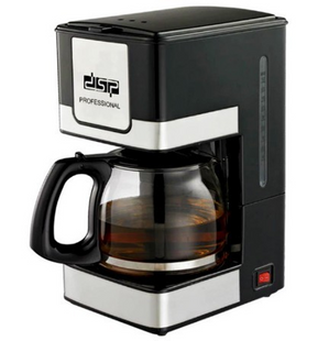 Кавоварка Kafe Filter DSP КА-3024 крапельна Електрична кавоварка до 12 чашок кави зі скляною колбою 800 Вт. кава - машина LambixPof-KA 3024 фото