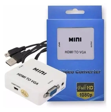 Конвертер адаптер з HDMI на VGA USB живлення та аудіо SPAR4272 фото