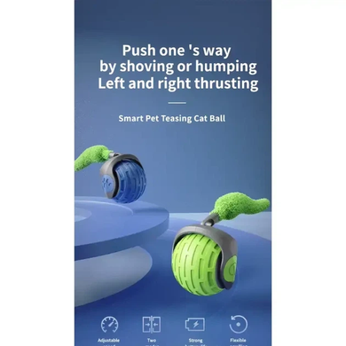 Мяч для кошек с пушистой гусеной подушкой,интерактивный забавный, Cat toy ball AND XL1247 AndoptPof-XL1247 фото