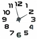Часы настенные 3D "DIY" ZH172510(с цифрами) Черные 90 см 205-ZH172510 фото 1