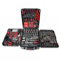 Большой набор инструментов Swiss kraft 408 шт в чемодане набор инструментов, ключей и головок с трещоткой
