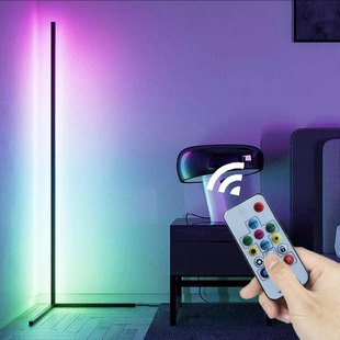 Напольная угловая светодиодная RGB Stand лампа с пультом светильник от сети 140 см KaramanPof-ma150 фото