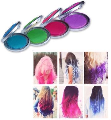 Цветные мелки для волос Hot Huez (Хот Хьюз) 4 цвета Prince-6420 фото