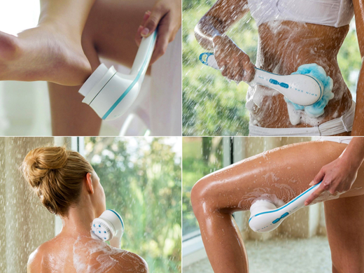 Массажная щетка для тела электрическая, щетка массажная электрическая Spin Spa Brush rafTV-7 фото