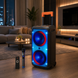 Портативная акустика ZXX-1095 80Вт / Колонка 2&times;8дюйма Bluetooth/USB/TF/AUX, FM, LED / Переносная музыкальная колонка с микрофоном для караоке OptDropPof-sp8711 фото 4