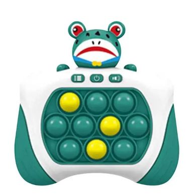 Розвиваюча дитяча іграшка головоломка жабеня Quick Pop It Зелений 4 режими гри 80 рівнів складності con27-Baby Frog фото