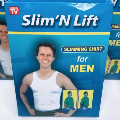 Корректирующая утягивающая майка для мужчин Slim N Lift 150079 фото