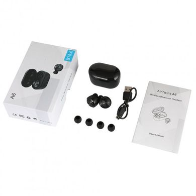 Вакуумні навушники Bluetooth TWS A6 із зарядним кейсом spar-6840 фото
