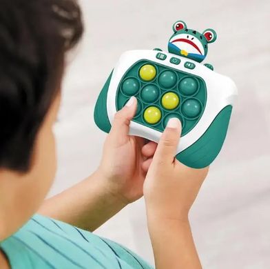 Развивающая детская игрушка головоломка лягушонок Quick Pop It Зеленый 4 режима игры 80 уровней сложности con27-Baby Frog фото