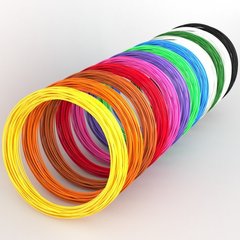 Пластиковые нити PLA для 3D ручек 10 м