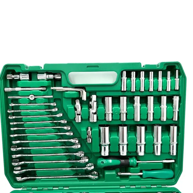 Автомобильный набор инструментов на 216 ручных инструментов в удобном пластиковом кейсе для хранения mel-216ITEMS фото