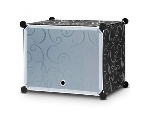 Складной шкаф Storage Cube Cabinet МР 28-51 Пластиковый шкаф – органайзер для вещей, 146х76x37 см con-27-Storage Cube Cabinet фото