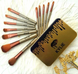 Профессиональный набор кистей для макияжа Kylie Jenner Make-up brush Gold set 12 шт JumpexPof-13880 фото 4
