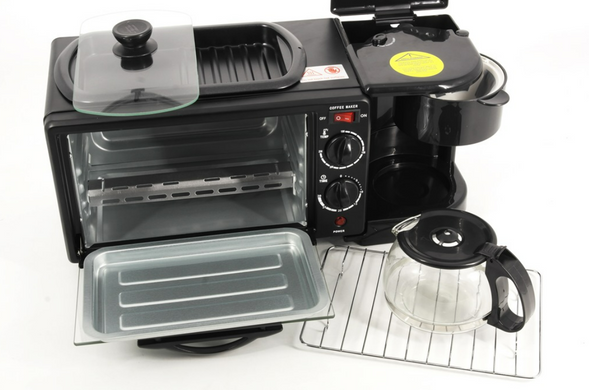 Электрическая печь + кофеварка + гриль Сковорода 3в1 на 1250Вт zp-116 фото