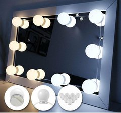 Светодиодные лампочки usb для макияжного зеркала LED 10 шт. от USB и повербанка Power bank Vener-179  фото