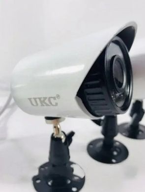 Комплект відеоспостереження UKC DVR KIT 520, 4 камери AHD вуличні 4 mp + реєстратор + кабель підключення + мишка spar-6932 фото