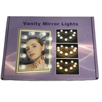 Світлодіодні лампочки usb для дзеркала макіяжу LED 10 шт. від USB та повербанку Power bank Vener-179  фото