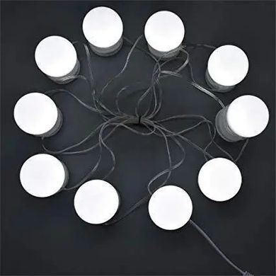 Світлодіодні лампочки usb для дзеркала макіяжу LED 10 шт. від USB та повербанку Power bank Vener-179  фото