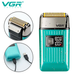 Электробритва Шейвер VGR V-357 с USB и LED дисплеем, Бирюзовая / Аккумуляторная беспроводная мужская бритва tehknoplusPof-VGR -357 фото 3