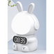 Детские часы с будильником Кролик Rabbit clock with LIGHT WHITE PrinsPersii-7637 фото 3