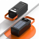 Мощный Power Bank 50000mAh на солнечных батареях быстрая зарядка телефона кабель 4в1 Павербанк Solar + фонарик delta-13 фото 4