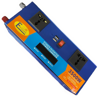 Перетворювач напруги з 12V/24V&rarr;220V (3500W) LCD SMART MeladPof-15398 фото