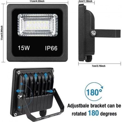 Уличный Прожектор SMART LED 15W IP66 RGB Bluetooth с приложением spar-7980 фото