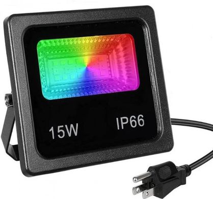 Вуличний Прожектор SMART LED 15W IP66 RGB Bluetooth з додатком spar-7980 фото