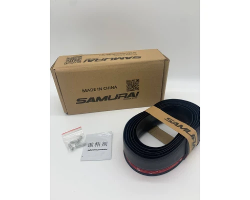 Молдинг на передний бампер универсальный Губа SAMURAI BLACK GrantoptPof-7194 фото