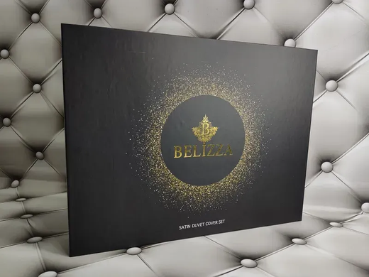 Feather сатиновое постельное белье. Евро размер. Digital Belizza Турция SultanPof№644-3678 фото