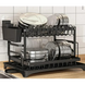 Інноваційна сушарка для посуду з автоматичним зливом - нержавіюча - дворівнева сталь Venara-VENH7 фото 1