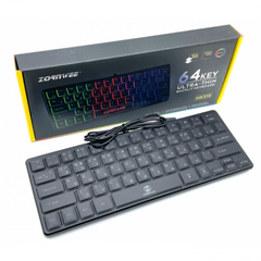 Клавиатура проводная ZORNWEE ZE-515 с RGB подсветкой, Черный