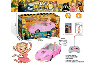 Радиоуправляемая машинка Italian Brain Rot - Deluxe R/C Car "Ballerina Cappuccina" OptDropPof-G6080 фото