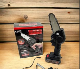 Мини-электропила аккумуляторная цепная Mini Electric Chainsaw 24V DEtopik-Mini Electric Chain Saw 2 фото