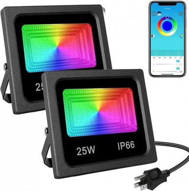 Прожектор SMART LED 25W IP66 RGB Bluetooth с приложением spar-7981 фото