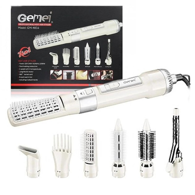Фен-щетка для волос Gemei 7в1 вращающийся фен (GM-4836) Matrix7kmPof-00005735 фото