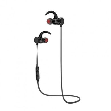 Навушники Bluetooth вакуумні з мікрофоном MDR AK4 black spar-5014 фото