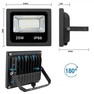 Прожектор SMART LED 25W IP66 RGB Bluetooth з додатком spar-7981 фото