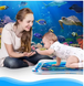 Развивающий надувной детский Квадратный водный коврик Водный акваковрик с водой и рыбками для малышей Vener-PL-3 фото 5