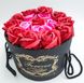 Подарочный набор мыльных роз Forever I love you в шляпной коробке Красный yakov-9875321 фото 3