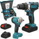 Набір 2в1 АКБ 48V Гайковерт + Шурупокрут синій X-437 у синьому кейсі JumpexPof-4746 фото 1