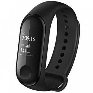 Фітнес браслет трекер із сенсорною кнопкою Smart Band M3 Чорний 1s-20 фото
