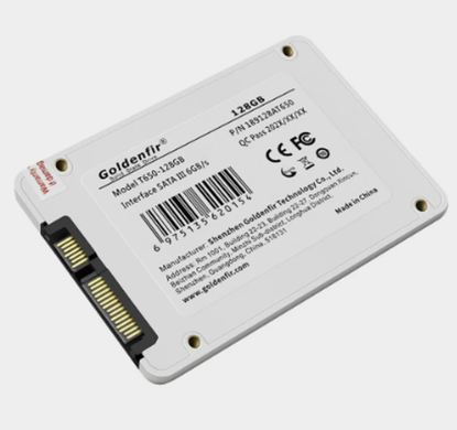Жорсткий диск SSD внутрішній 128GB Goldenfir T650 2.5" SATA 3.0 (6Gb/s) MeladPof-16942 фото