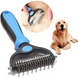 Щетка двухсторонняя колтунорез Pet Grooming Tool для вычесывания шерсти кошек и собак DtopePof-DT-530 фото 1