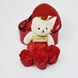 Подарунковий набір з ведмедиком і три троянди з милом в коробці у формі серця червоний yakov-84948294 фото 1
