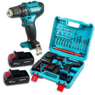 шуруповерт Makita 24V 5.0AH з набором інструментів, Акумуляторний шуруповерт Макіта yak-324253333 фото