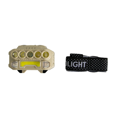 Ліхтарик на голову "Bright Headlights HX-817S" із сенсором, світлодіодний налобний ліхтар із мигалкою Розпродаж Uts-5513 HX-817S" фото