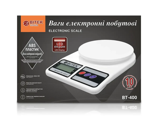 Весы электронные бытовые 10кг BITEK BT-400 EUROmaX-6935 фото