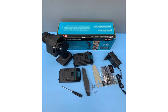 Мини пила 4 Дюйма Mini Electric Сhainsaw в КОРОБКЕ 2АКБ 24V BLACK GRAND GrantoptPof-9526 фото